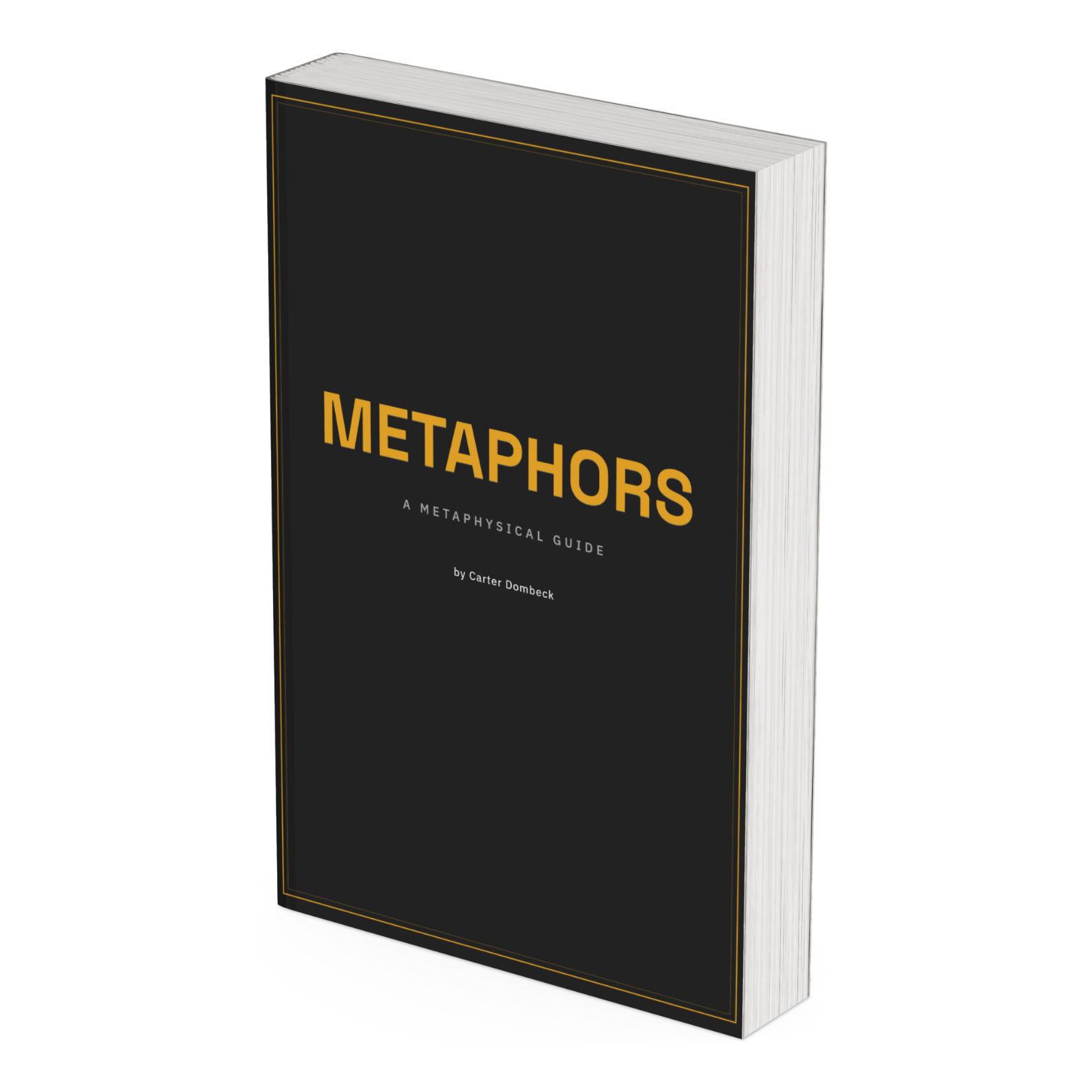 Metaphors 3D book mockup