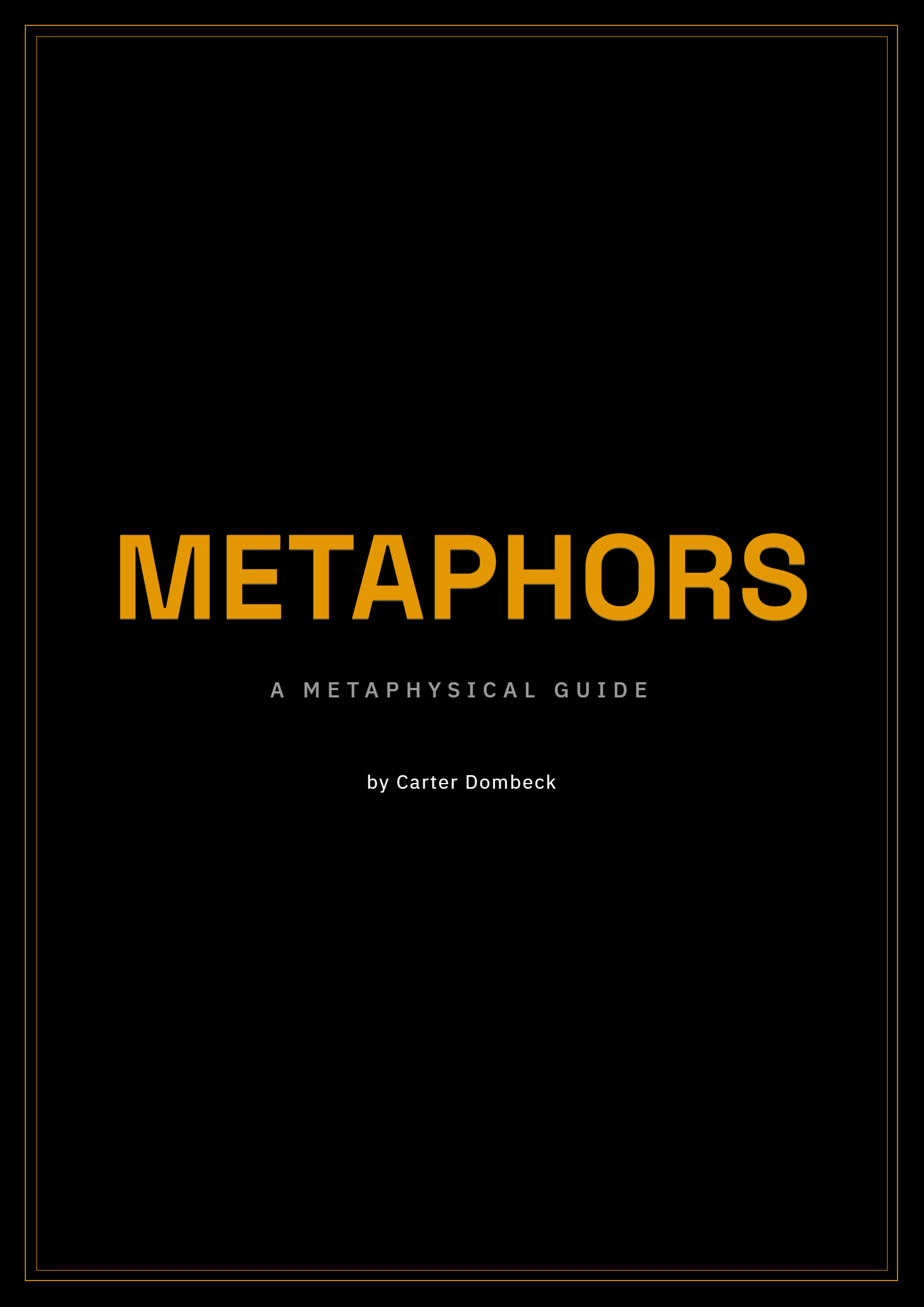 Metaphors book front cover